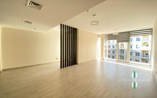 SPACIOUS LIVING ROOM | POOL VIEW | VACANT 2 BHK