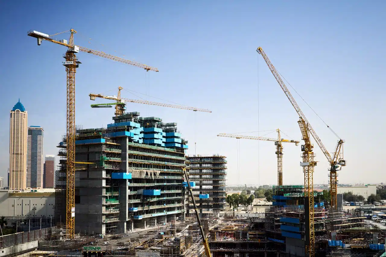 Dubai off-plan property construction site representing the RERA escrow protection system that safeguards buyer payments against construction milestones